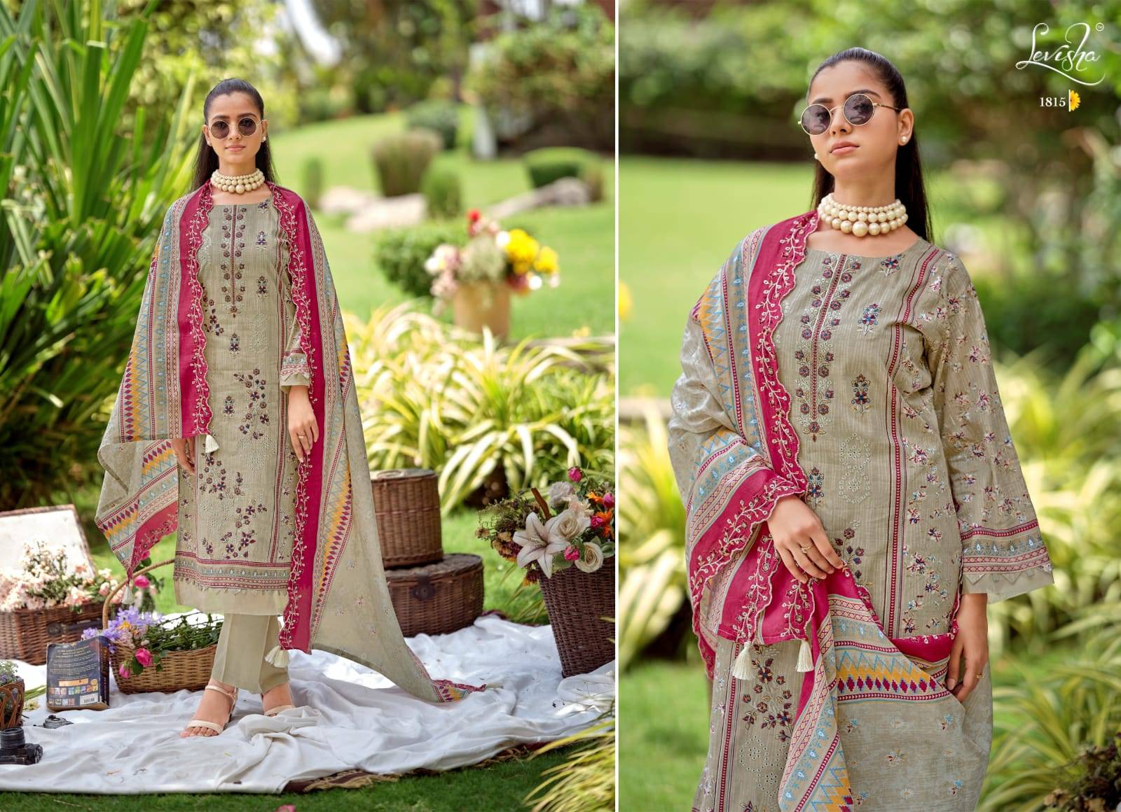 Madhubala Vol-18 By Levisha 1813 To 1818 Series Beautiful Festive Suits Stylish Colorful Fancy Casual Wear Cemric Lawn Cotton Dresses At Wholesale Price